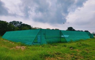 Shade-net nursery structure at ICAR-NISA farm