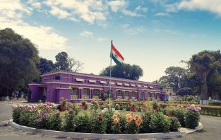 National flag flying at the ICAR-NISA heritage building